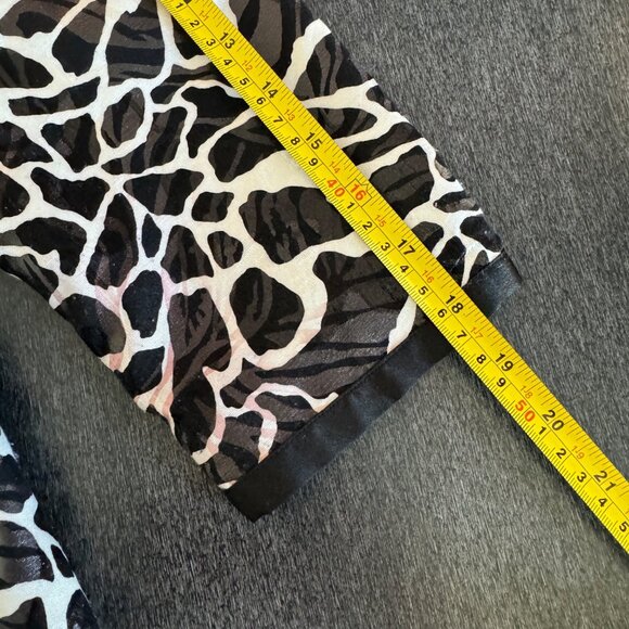 Chico's Black White Animal Print Women's Blazer Jacket, Size 0 (US S) - Picture 7 of 8